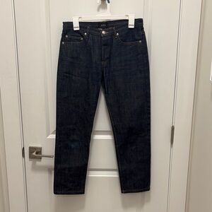 A.P.C.  Dark Blue Straight capri Jeans